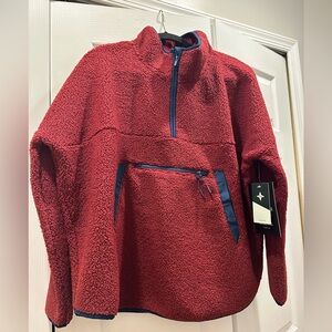 Tuckernuck Women’s Zip-Up Burgundy Fleece